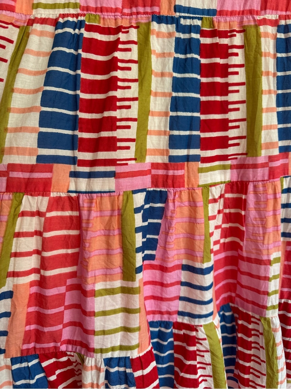 THML Rainbow Print Cotton Mini Dress XS - Picture 10 of 14